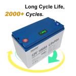 Lifepo4 Golf Battery Solar RV Rechargeable 100ah 12v lithium lifepo4 battery