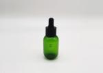 Green PET Plastic 30ml Essential Oil Dropper Bottle Cosmetic Packaging