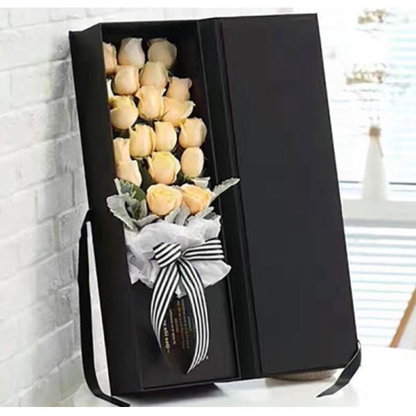 Custom Logo Printing Handmade Paper Box , Luxury Paper Flower Box