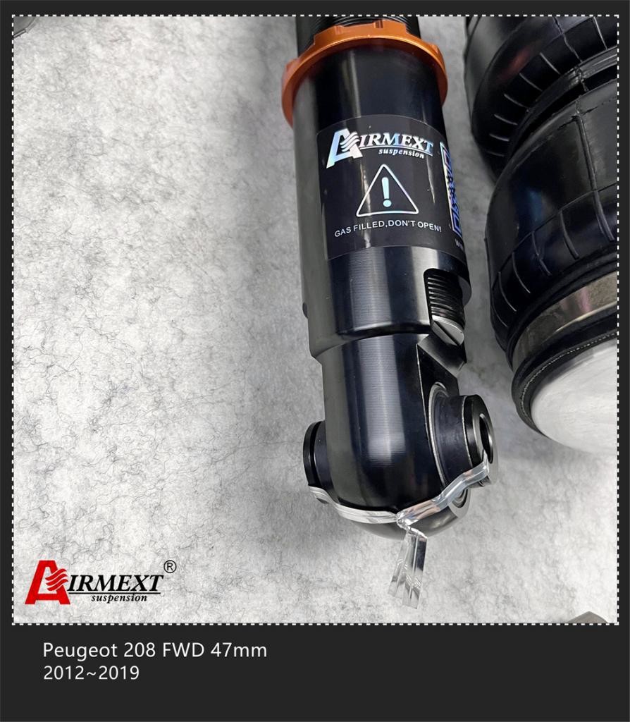 For Peugeot 208 FWD 47mm 2012-2019 air strut kit air suspension