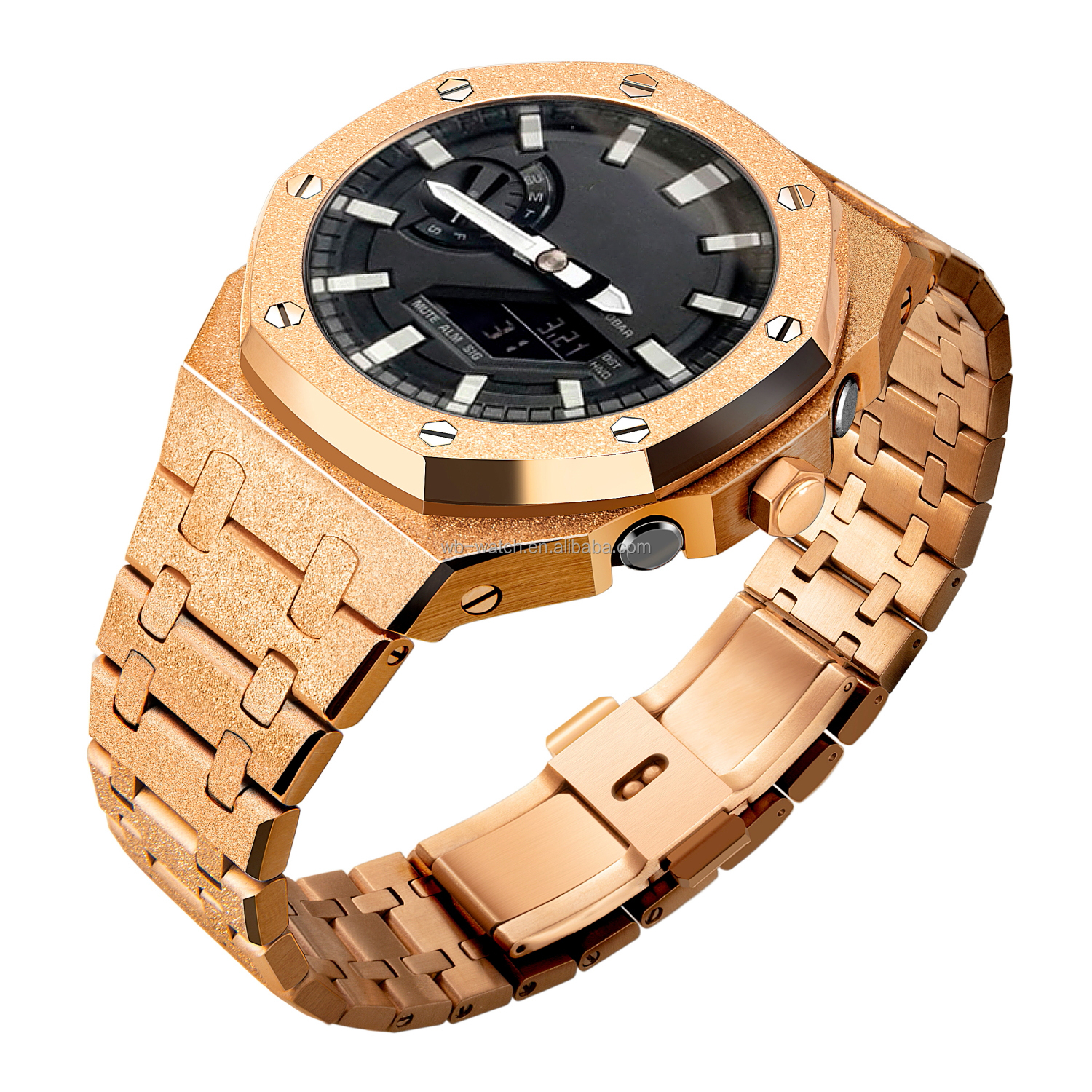 5th Generation Frosted Stainless Steel Case For Casio G Shock GA2100 Elevate Look