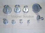 colorful ferrite pot magnet with hook