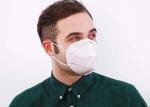 Anti Bacterial Folding FFP2 Mask White Color For Restaurants / Schools