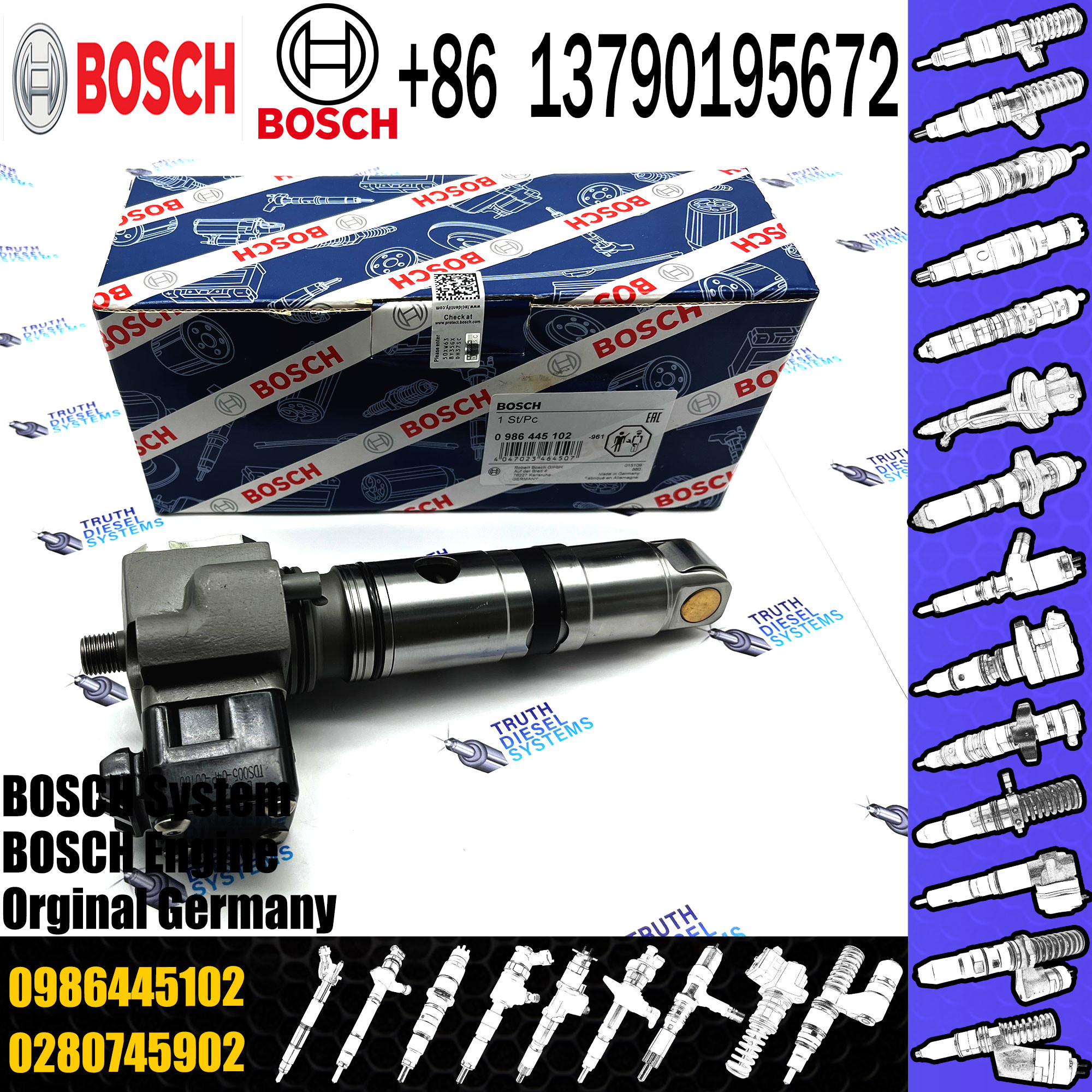 Diesel Engine Single Pump 0414799005 substitute 0986445 002 0986445102