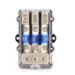 One Out Three Way Insurance Seat 60A , Audio Line Insurance Box For Car Yacht