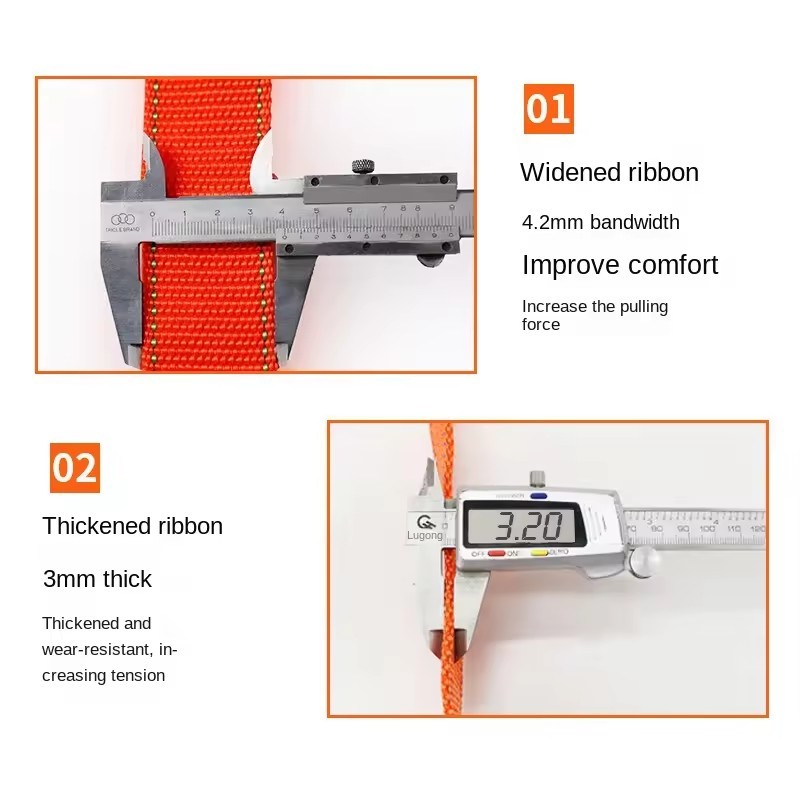 Full Protection Body Five Point Super Safety Belt Anti Fall Device High Altitude Safety Fire Rope Personal Protective