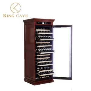 Wholesale Humidity And Temperature Control Wood Frame Electric Cigar Storage Humidor With LED Light from china suppliers