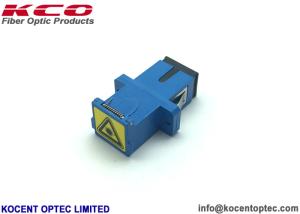 Wholesale SC UPC Simplex Auto Shut Fiber Optic Network Adapter No Flange Plastic Material from china suppliers