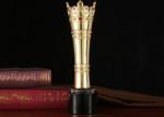 Fantasy Metal Trophy Cup With Luxury Rubies Gold / Silver / Bronze Color