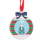 Christmas Tree Hanging Ornaments Sublimation Metal Christmas Pendant Heat Press