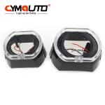 Black Projector Headlight Shrouds 2.5 Inch With LED Angel Eyes