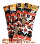 Halloween CPP plastic Cello Treat Bag with black twist ties,Pumpkin Bag Kids