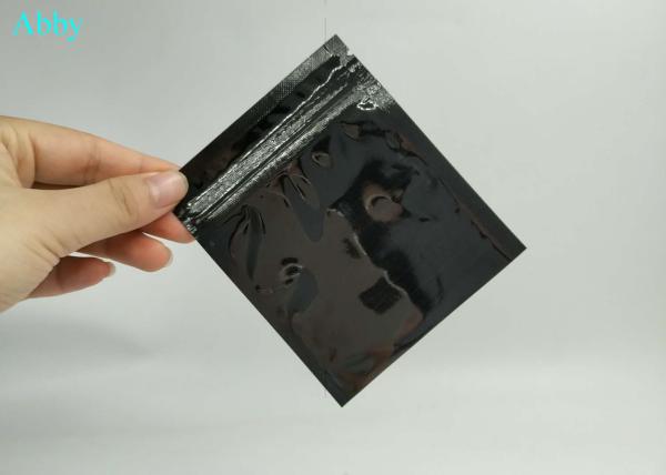 Foil Plastic Stand Up Pouch Packaging Three Side Sealed CMYK Color For Jewelry