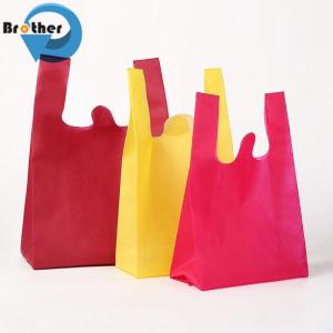 Wholesale Wholesale Customizable Eco-Friendly Non-Woven Bag Packing Bag PP Woven Fabric Bag Shopping Bag Tote Bag U-Cut Bag from china suppliers