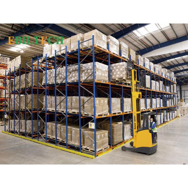 Warehouse Push Back Racking System Industrial First-In-Last-Out Operation Process