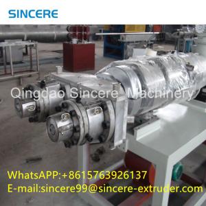 Wholesale PLC Control Tube Plastic Pipe Extrusion Line PVC Twin Pipe Production Line from china suppliers