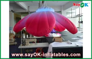 Wholesale 1.5m Pink Hanging Inflatable LED Flower Inflatable Lighting For Party from china suppliers