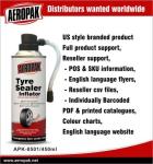 Non - Toxic 600ml Emergency Tyre Repair Inflator For Rubber Bike , Motorcycle