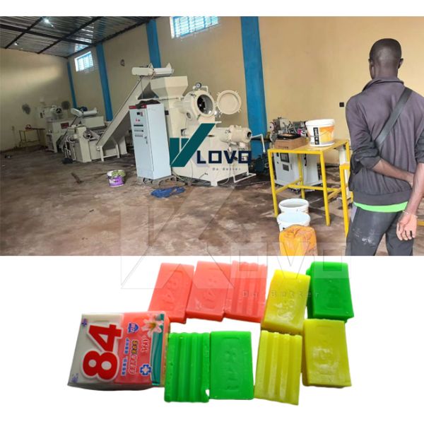 Laundry Soap Making Machine Soap Machine Bar Soap Machine Soap Cutting and Stamping Machine with PLC System Soap Plodder Machine Savon Machine Soap