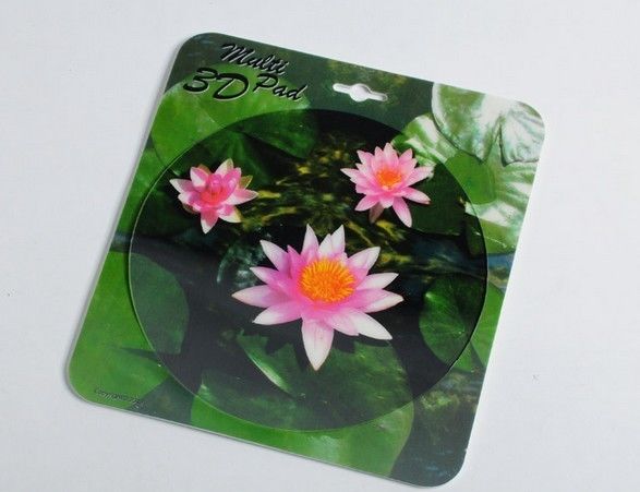 PLASTIC LENTICULAR 3d custom printed mouse pads PP PET 3d breast mouse pad printing
