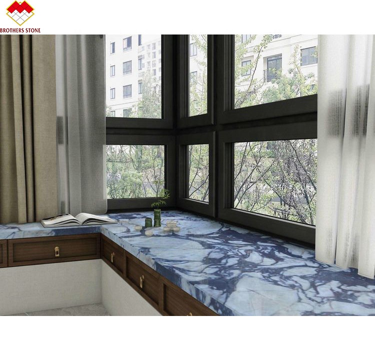 Hotel Decoration Afyon Violet Arabescato Venato Marble Slabs with Calacatta/Calcutta