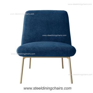 Wholesale Metal Accent Upholstered Fabric Leisure Lounge Single Seater Couch from china suppliers