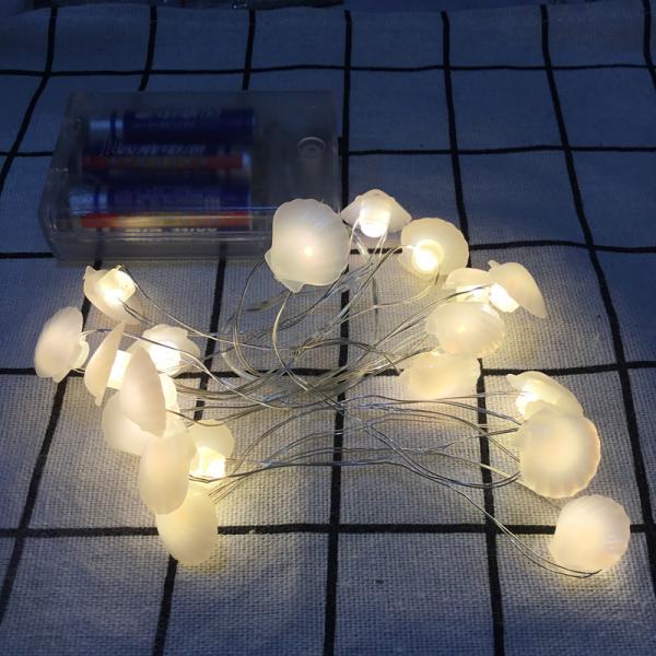 Christmas Themed Dewdrop String Light Decor 6.5FT 20LED Gift Boxes Santa Claus