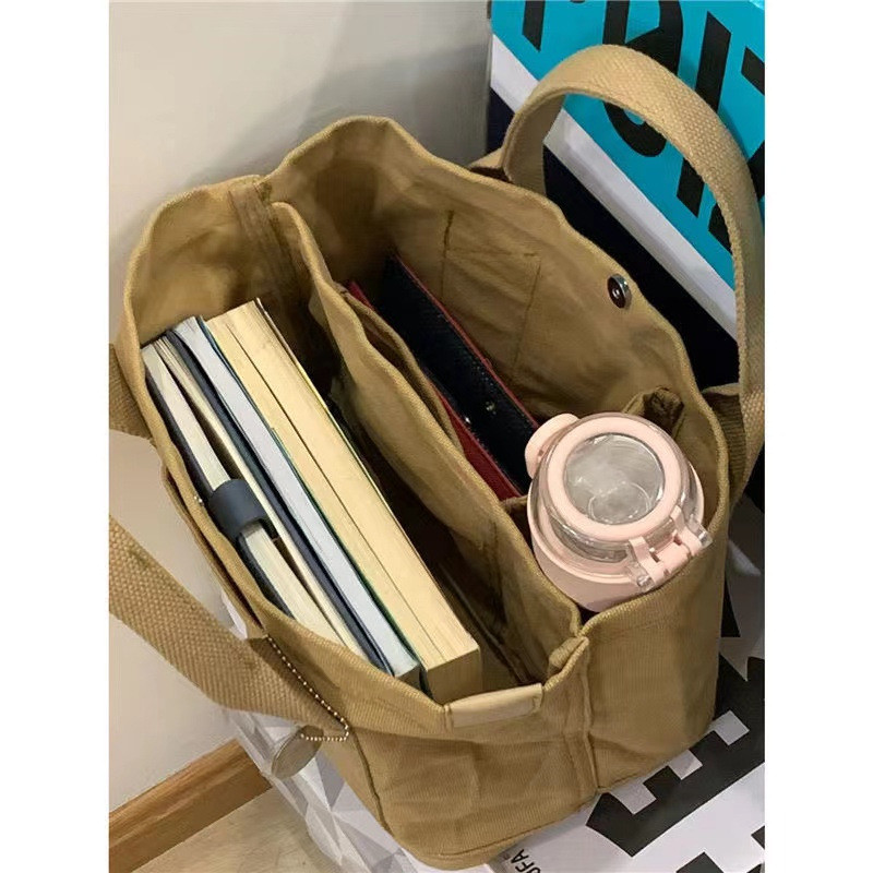 2024 NEW HIGH-END SENSE OF NICHE DESIGN CANVAS TOTE BAG WOMEN'S BAG FASHION ALL VINTAGE SINGLE SHOULDER CROSSBODY BAG