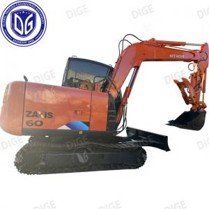 Wholesale ZX60 Hitachi 6 Ton Used Excavator Small Crawler Excavator With Cabin from china suppliers