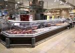 Stainless Steel Fish Fresh Deli Meat Refrigerator For Butcher Shop