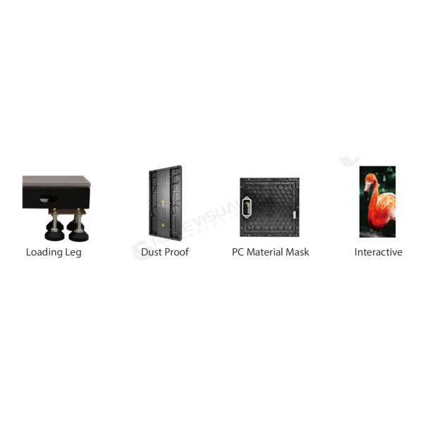 DF Series Interactive LED Dance Floor feature multiple pixel pitch from 2.5mm to 4.8mm