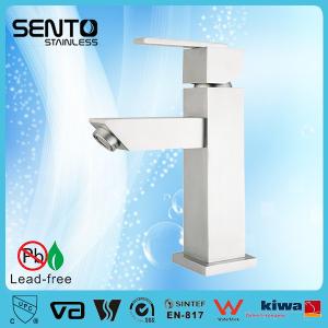 Wholesale Stainless steel deck mount single hole basin faucet from china suppliers