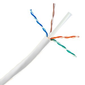 23AWG 0.58MM UTP Network Cable , Bulk CAT6 Patch Cables Conductor Resistance