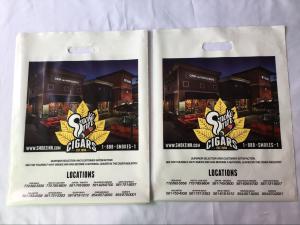 Wholesale Merchandise Die Cut Handle Bags Custom Logo Printing Personalized Plastic Bags from china suppliers