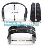 PVC Travel Cosmetic Make Up Toiletry Zipper Bag, Waterproof Men Women Travel PVC