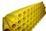 Red Color PU Submarine Cable Protection Duct , Subsea Cable Protection Tubing