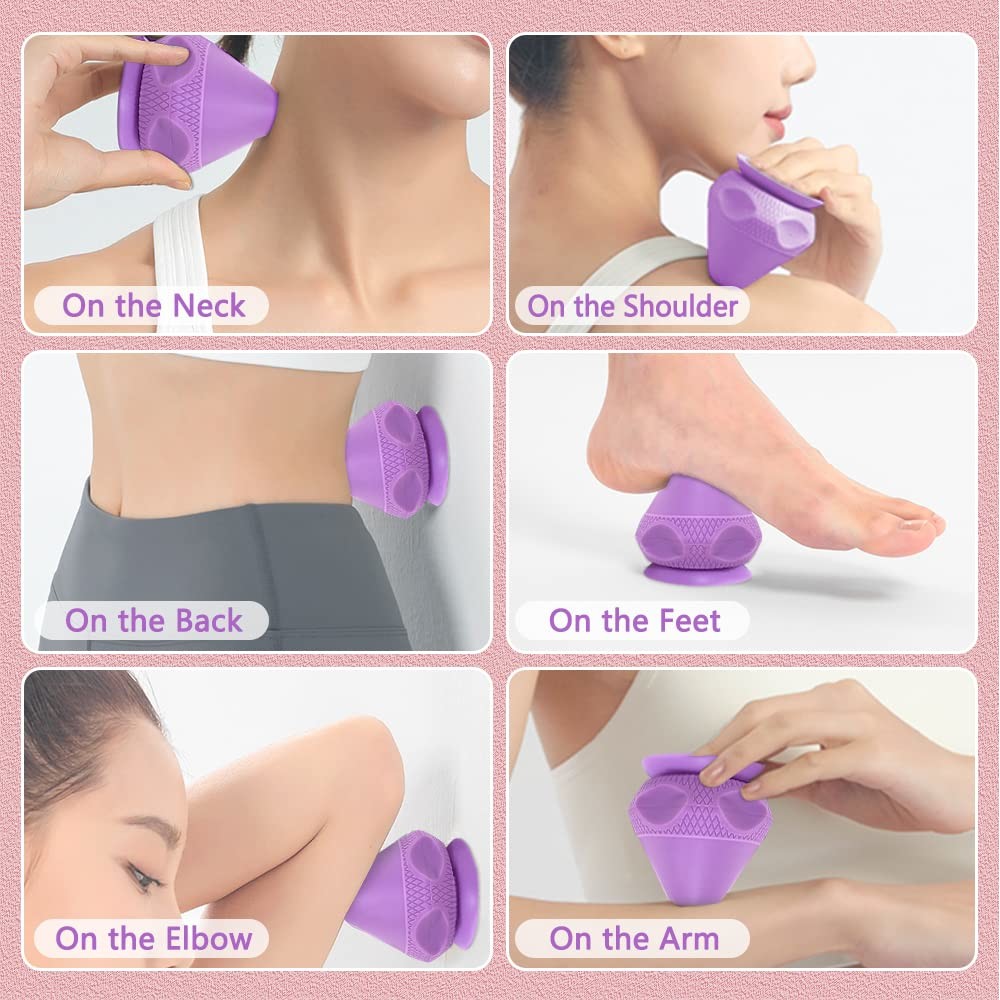 Silicone Trigger Point Wall Mounted Massage Ball For Back Myofascial Release Tools