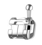 ALS Dental Orthodontic Metal Passive Bracket Lingual Self Ligating With Buccal