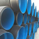 SN12.5 HDPE Corrugated Drain Pipe , Large Diameter Double Wall Corrugated
