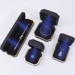 Handmade Plastic Velvet Jewelry Packaging Box for Bracelet Earrings Pendant
