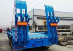 4 Axle low bed semi trailer 80 ton low load trailers