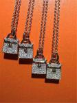 full diamonds of kelly bag necklace 18kt gold with white gold or yellow gold