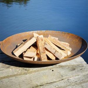 Wholesale Outdoor Fire Pit 100cm 80cm Diameter Metal Sphere Leaf Design Fire Pits from china suppliers