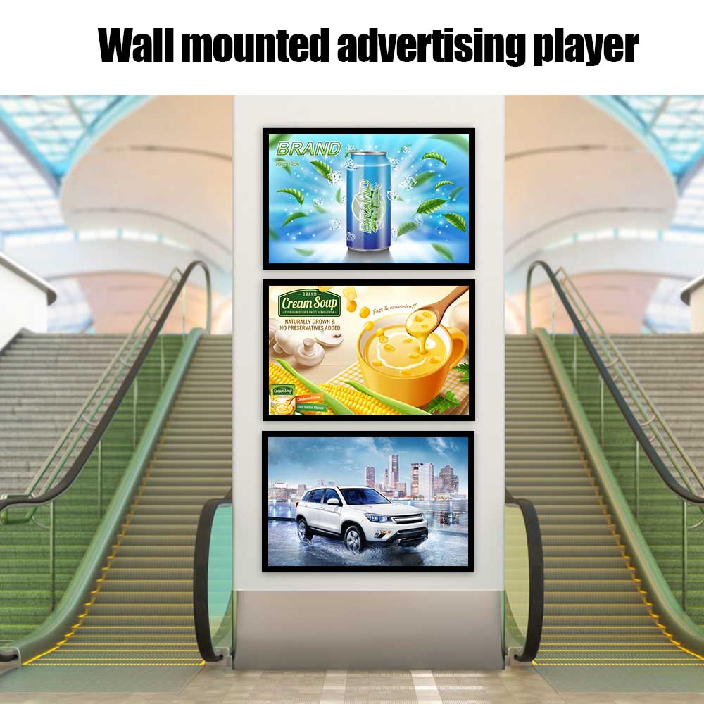 Wall Mounted LCD Advertising Menu Board Panel Ad Player Wifi Network Digital Signage And Display