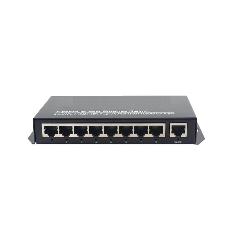 8 port 100Mbps a 1000Mbps uplink port POE Switch network of compatible network cameras and wireless AP power IEEE 802.3a