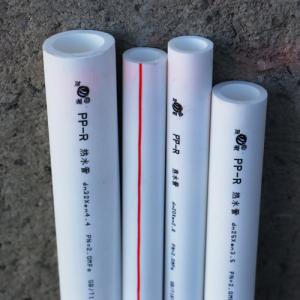 Wholesale Non Toxic Plastic Water Pipe Fittings PPR Hot Water Pipes White Random Polypropylene from china suppliers