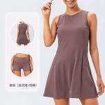 One Piece Floral Casual Dress Naked Feeling Anti Slip Ladies Golf Skorts