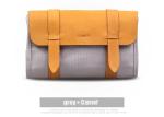 Unisex Genuine Leather Travel Organizer Bag For Wallet Passport Holder