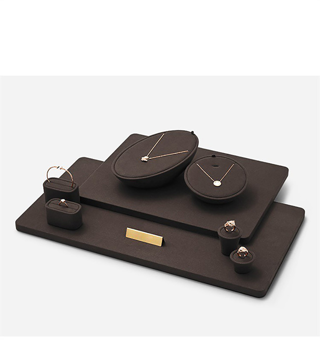 Exhibition Jewelry Display Props Low Couple Ring Seat Customized Size