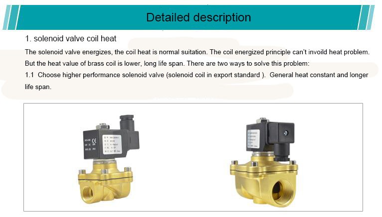 2/2 Solenoid Operated Water Valve , 2 Inch Electric Water Valve With NPT Thread